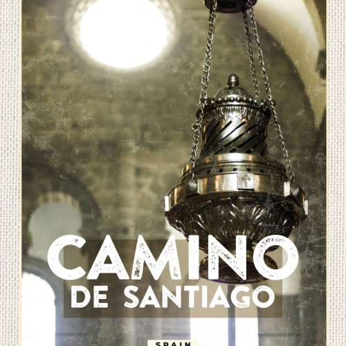 Schild Camino De Santiago Spain Spanien Jakobsweg 12x18 20x30 30x40 Blech/Holz