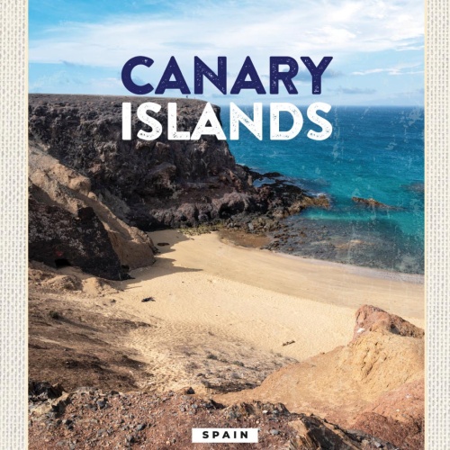 Schild Canary Islands France Kanarische Inseln FRA 12x18 20x30 30x40 Blech/Holz