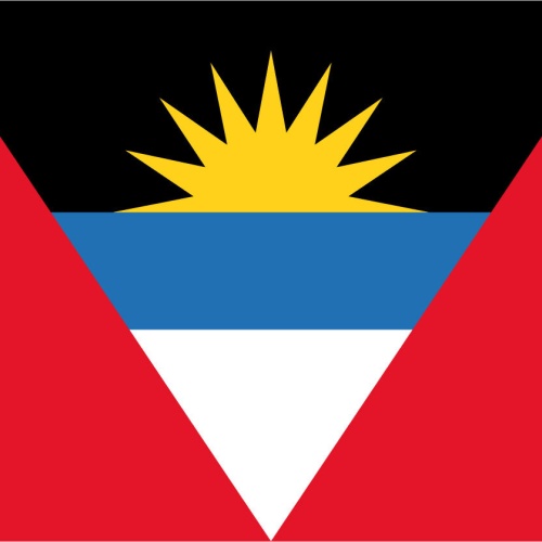 Schild Flagge Antigua & Barbuda Insel Fahne 12x18 / 20x30 / 30x40 Blech od. Holz