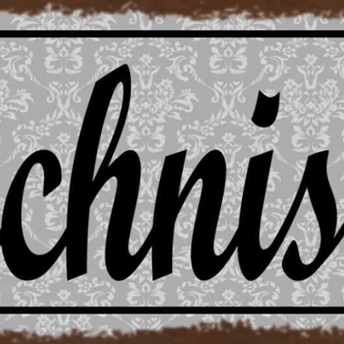 Schild Kochnische Küche Kochen Wohnung Haus Essen Koch 27x10 Blech od.Holz