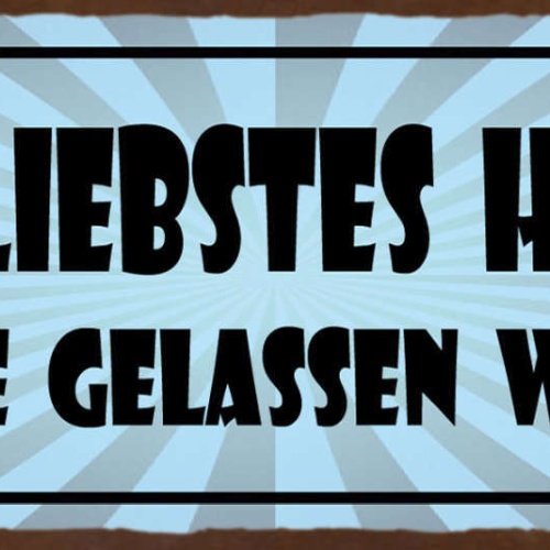 Schild Mein Liebstes Hobby In Ruhe Gelassen Werden 27x10 Blech od.Holz