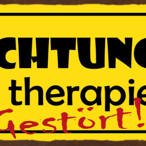 Schild Achtung Nicht Therapierbar Gestört Verrückt Therapie 27x10 Blech od.Holz