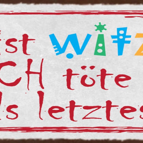 Schild Du Bist Witzig Dich Töte Ich Als Letztes 27x10 Blech od.Holz
