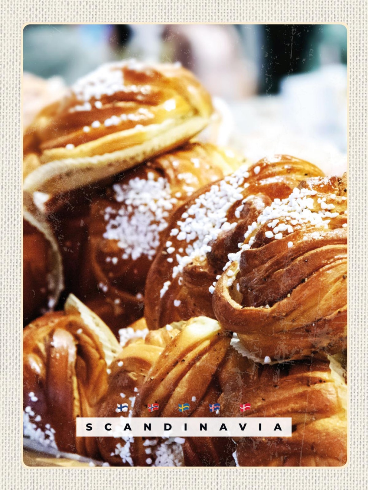 Schild Scandinavia Skandinavien Kanelbullar SWE 12x18 20x30 30x40 Blech/Holz