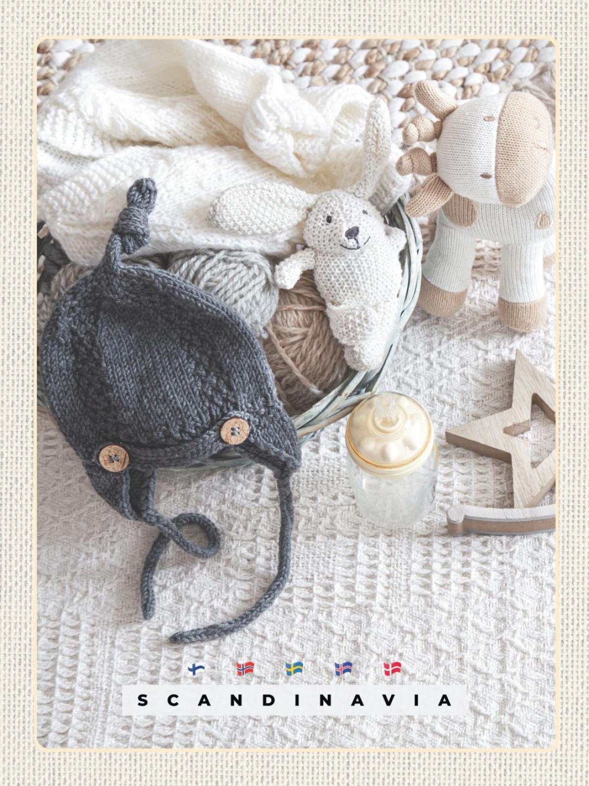 Schild Scandinavia Skandinavien Stricken Dekoration 12x18 20x30 30x40 Blech/Holz