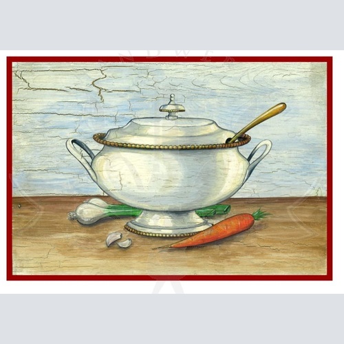 KuK Nostalgie Holzschild Suppentopf