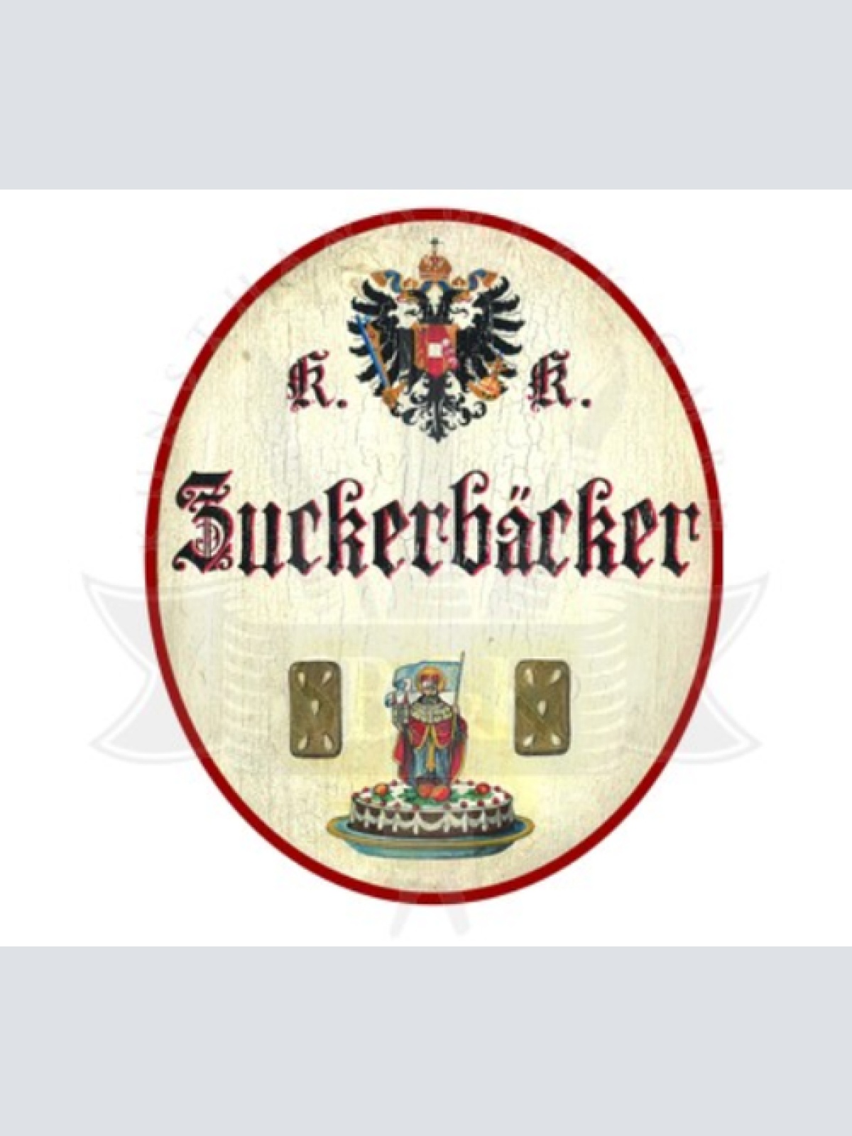 KuK Nostalgie Holzschild Zuckerbäcker