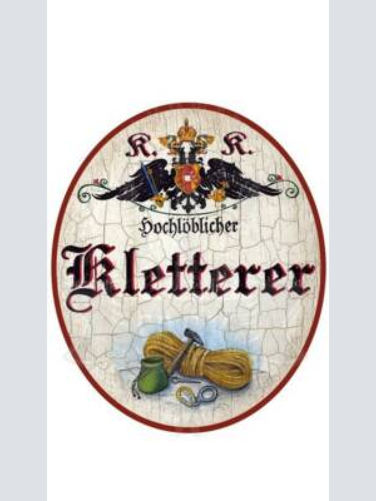 Kuk nostalgie holzschild "kletterer"