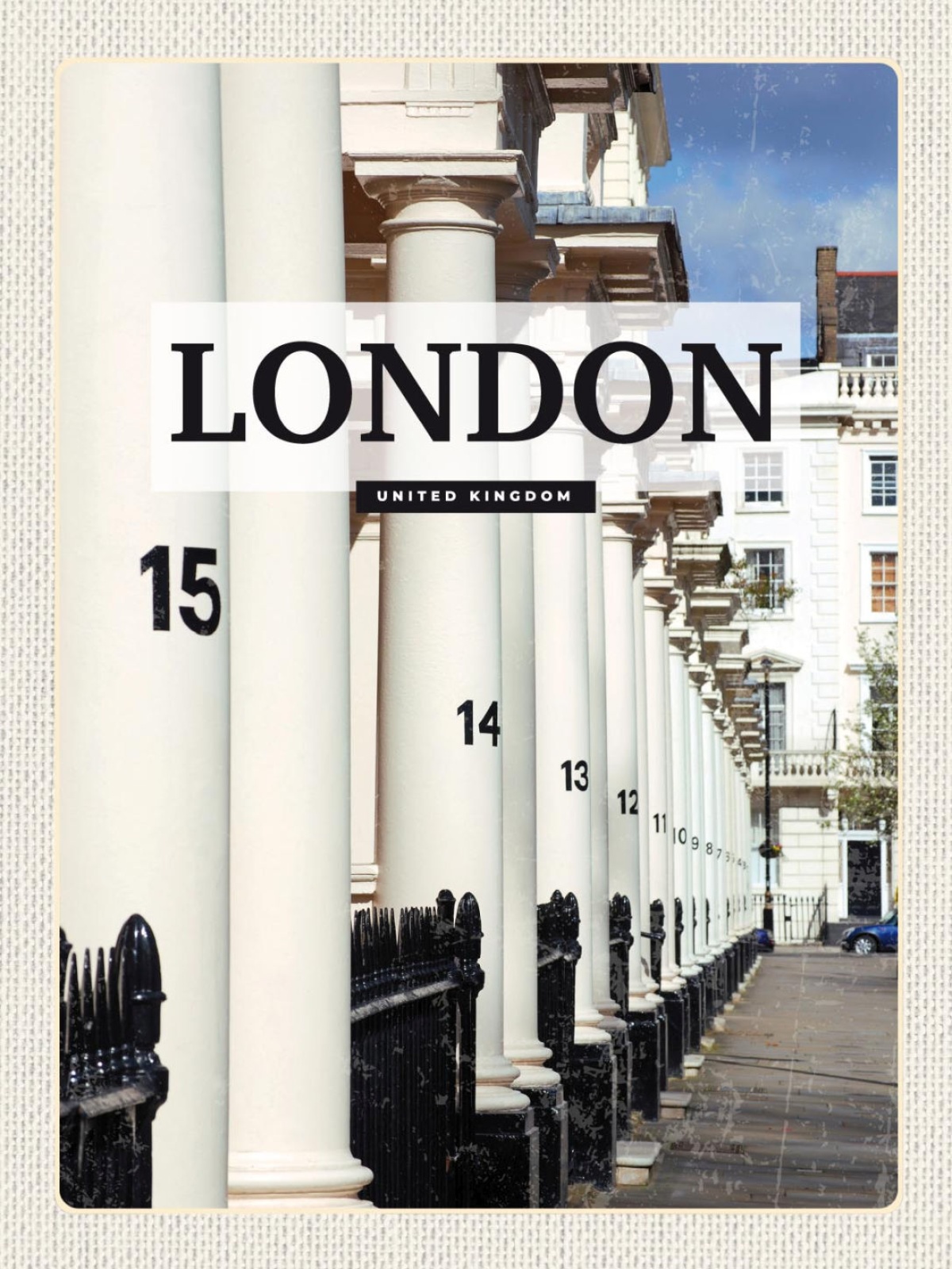 Schild London England UK Großbritannien Gebäude 12x18 20x30 30x40 Blech od. Holz