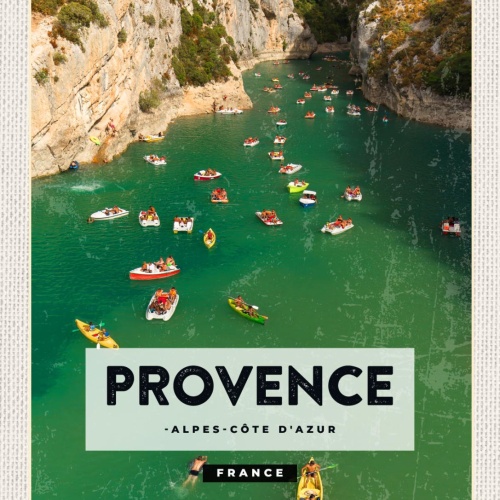 Schild Provence Alpes-Côte d'Azur France Frankreich 12x18 20x30 30x40 Blech/Holz