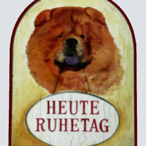 Nostalgie Holzschild Heute Ruhetag Hund Frei Zu Geschlossen Ausruhen Schild