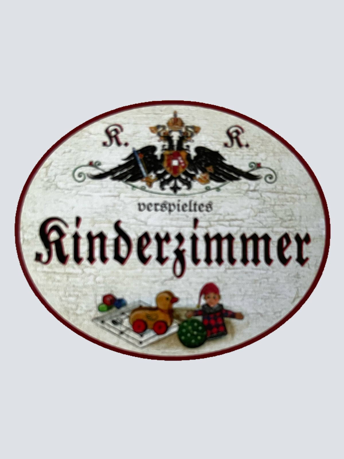 KuK Nostalgie Holzschild Verspieltes Kinderzimmer Kind Spielen Wohnung Schild