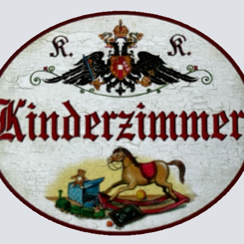 KuK Nostalgie Holzschild Verspieltes Kinderzimmer Kind Spielen Wohnung Schild
