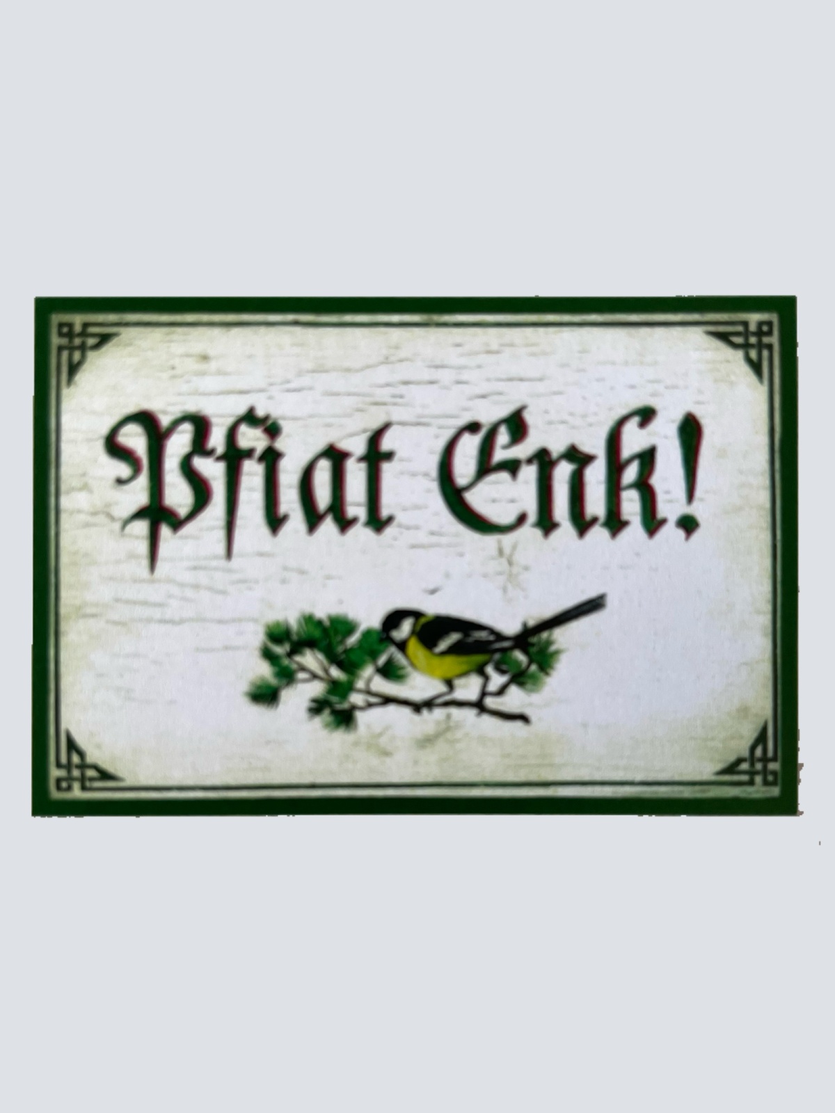 Nostalgie Holzschild Pfiat Enk Euch Auf Wiedersehen Tschüss Verabschieden Schild