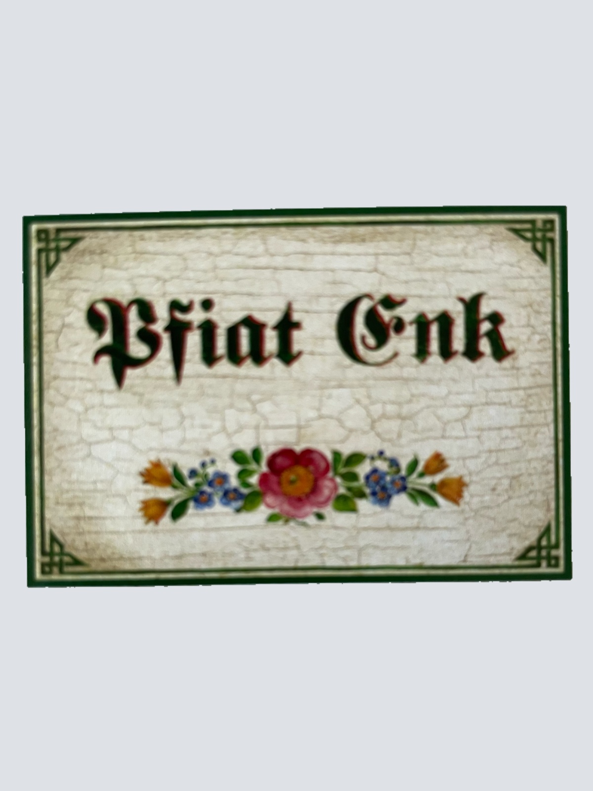 Nostalgie Holzschild Pfiat Enk Euch Auf Wiedersehen Tschüss Verabschieden Schild