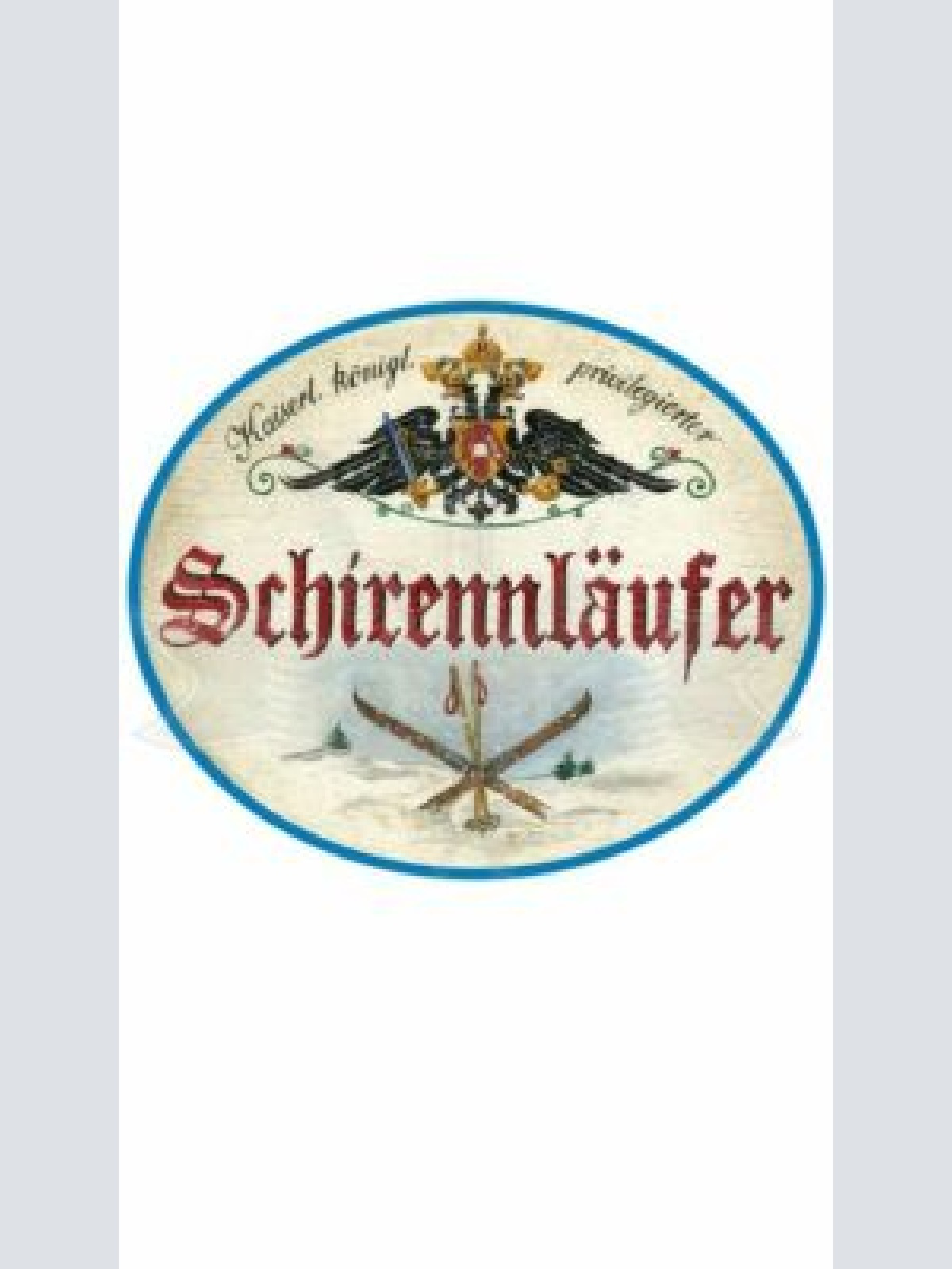 KuK Nostalgie Holzschild "Schirennläufer"