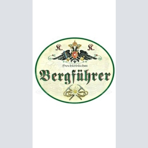 Kuk nostalgie holzschild "bergführer"