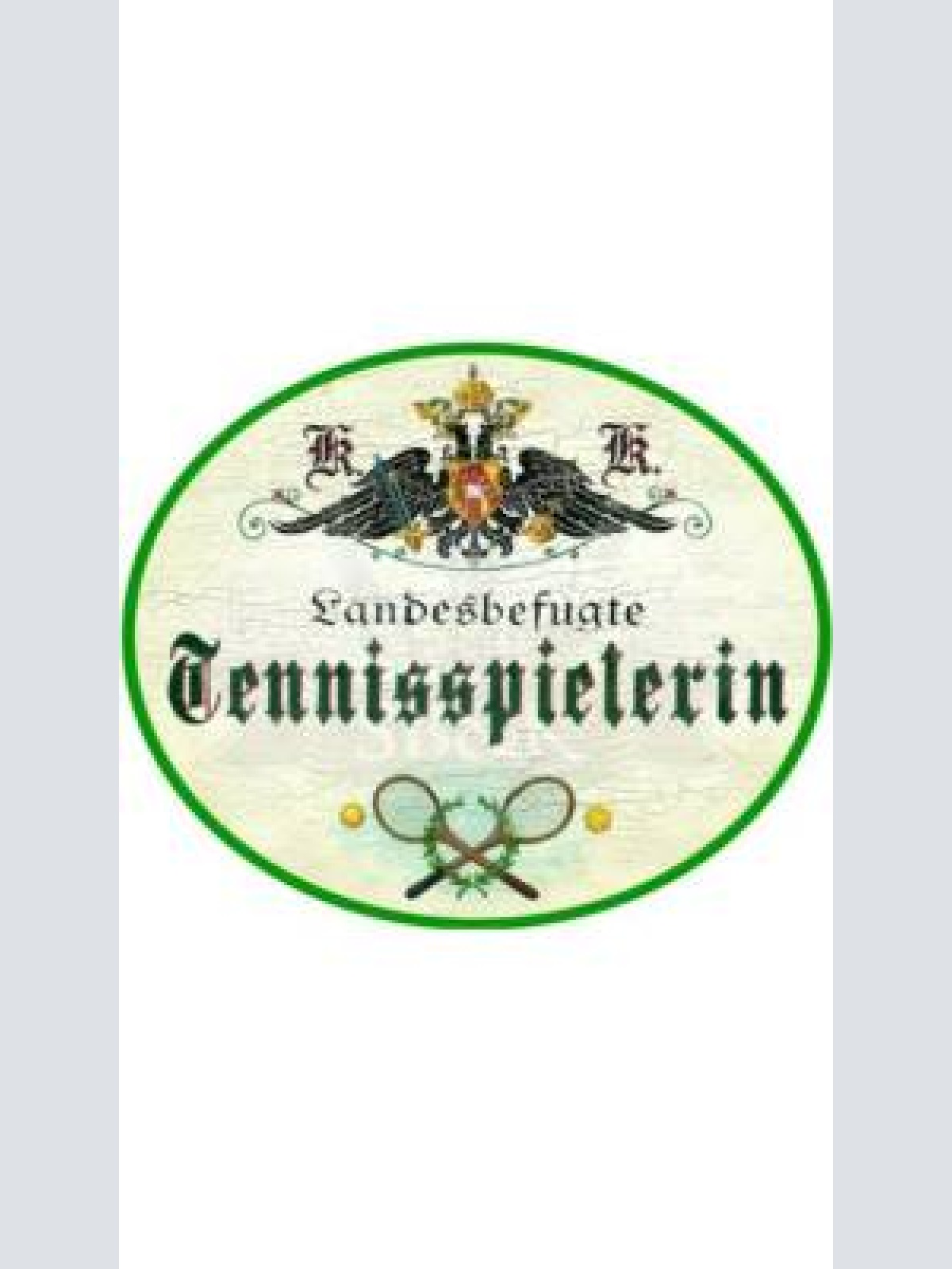 Kuk nostalgie holzschild "tennisspielerin"