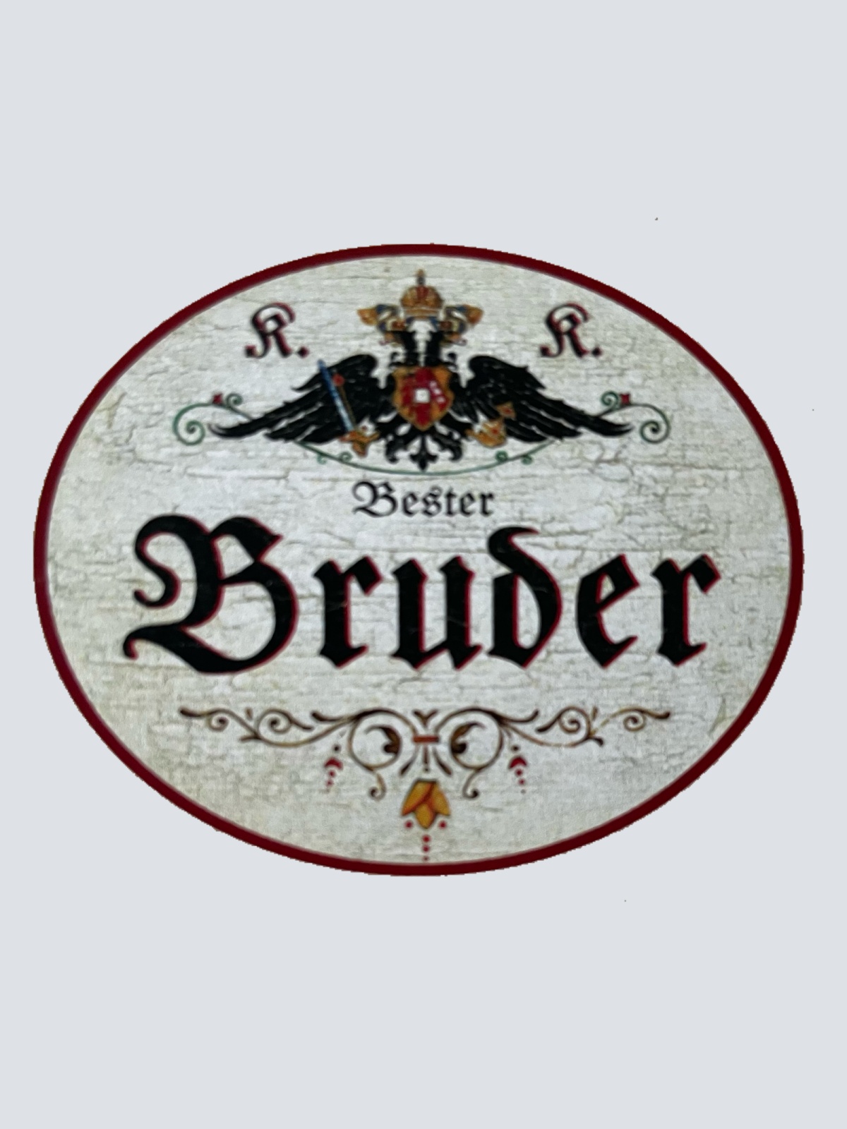 KuK Nostalgie Holzschild Bester Bruder Geschwister Familie Verwandter Schild