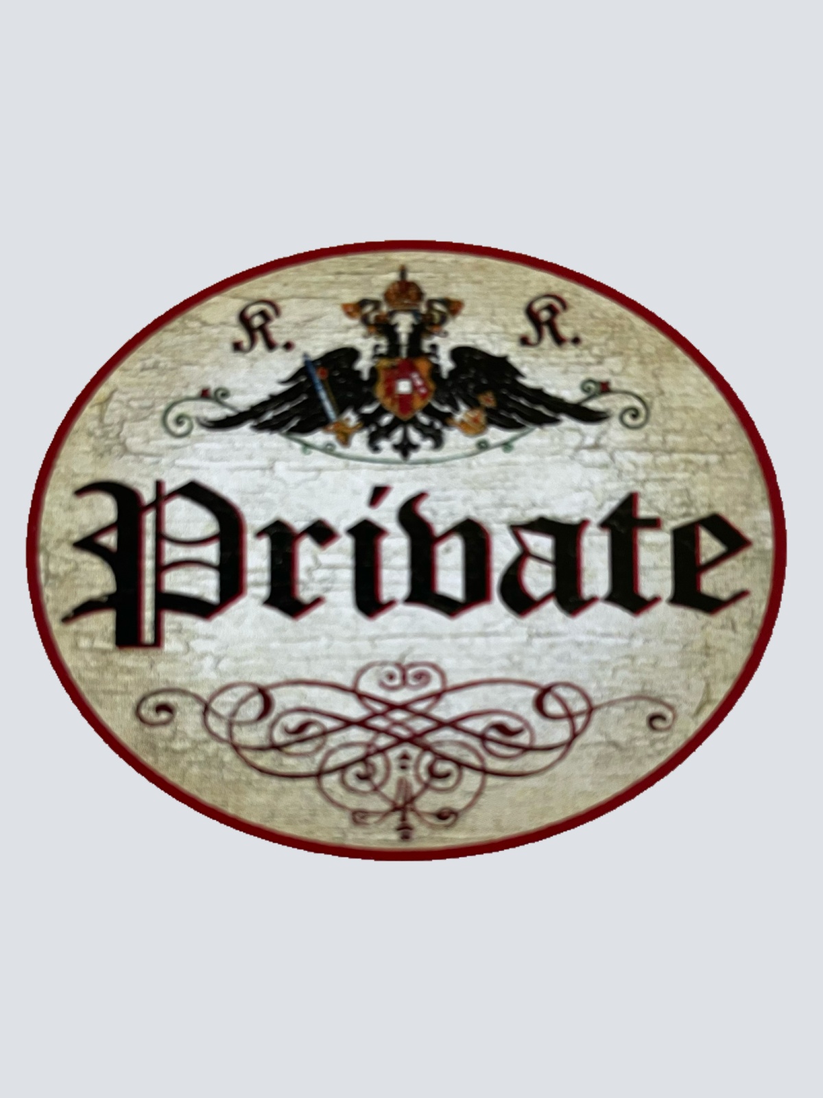 KuK Nostalgie Holzschild Private Privat Kein Eintritt Nicht Öffentlich Schild