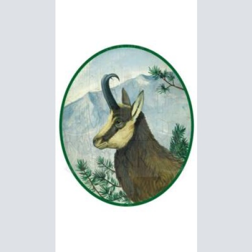 Kuk nostalgie holzschild "gams"