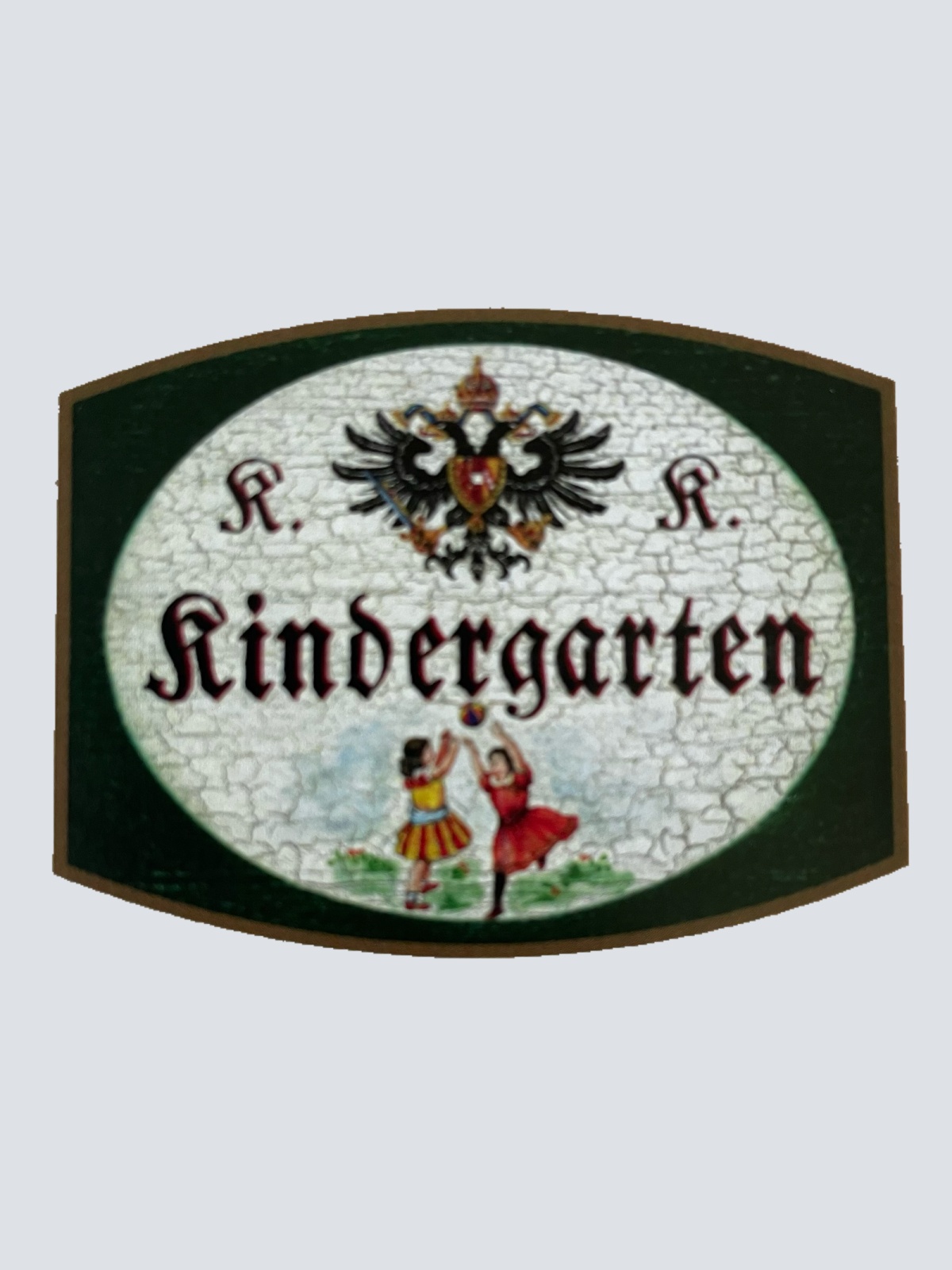 KuK Nostalgie Holzschild Kindergarten Kinder Kind Tagesstätte Hort Schild