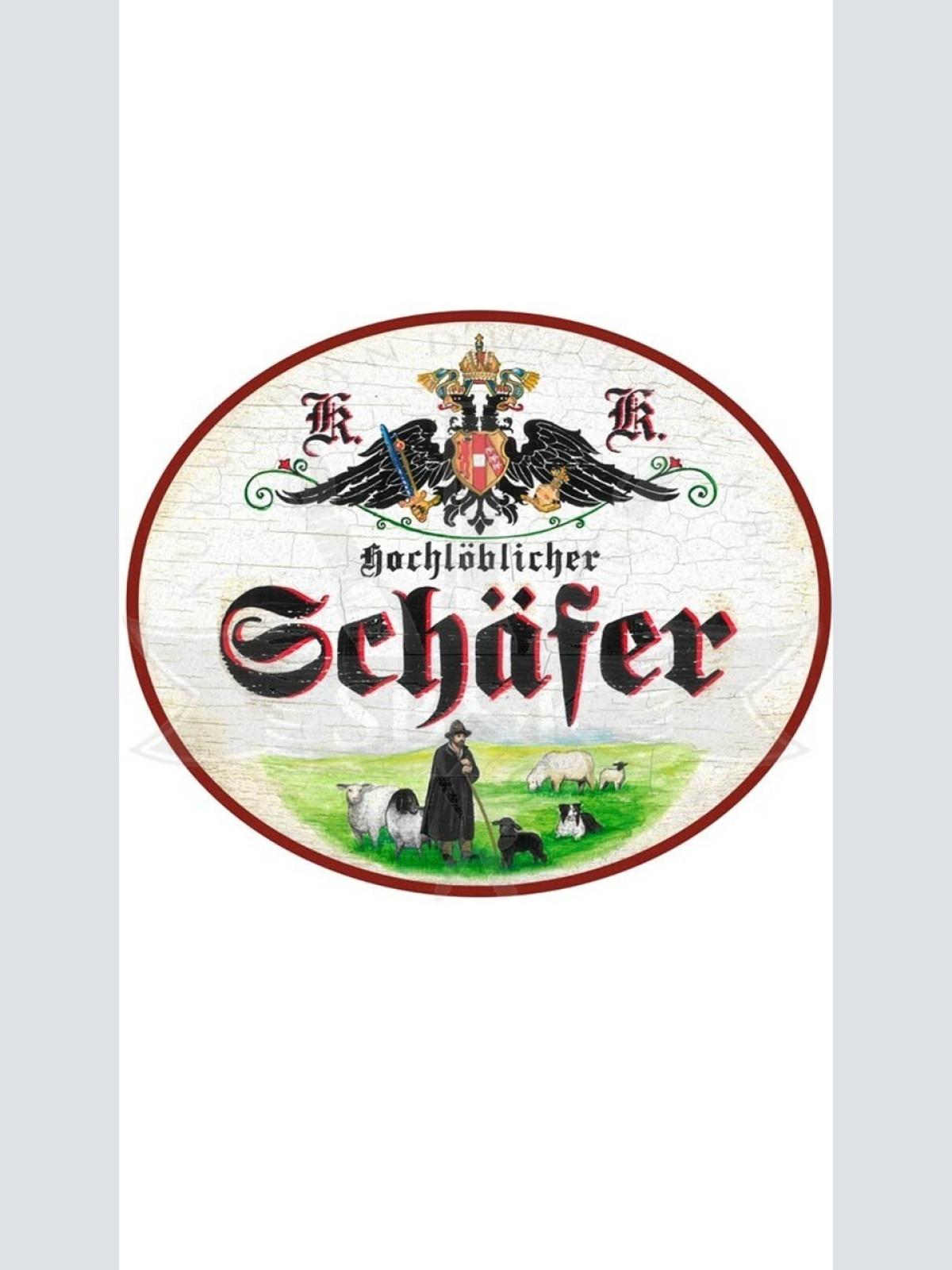 KuK Nostalgie Holzschild "Schäfer"