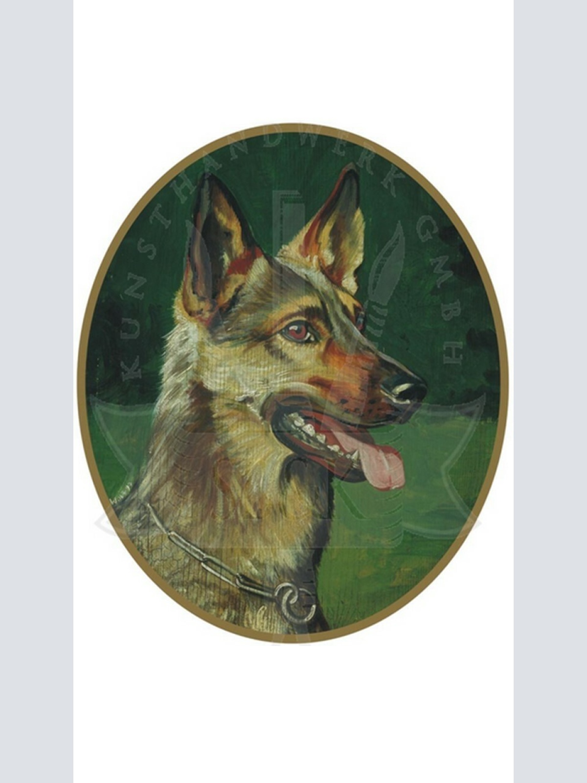KuK Nostalgie Holzschild "Schäferhund"