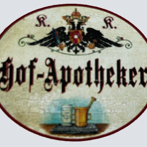 KuK Nostalgie Holzschild Hof-Apotheker Pharmazie Apotheker Apotheke Schild
