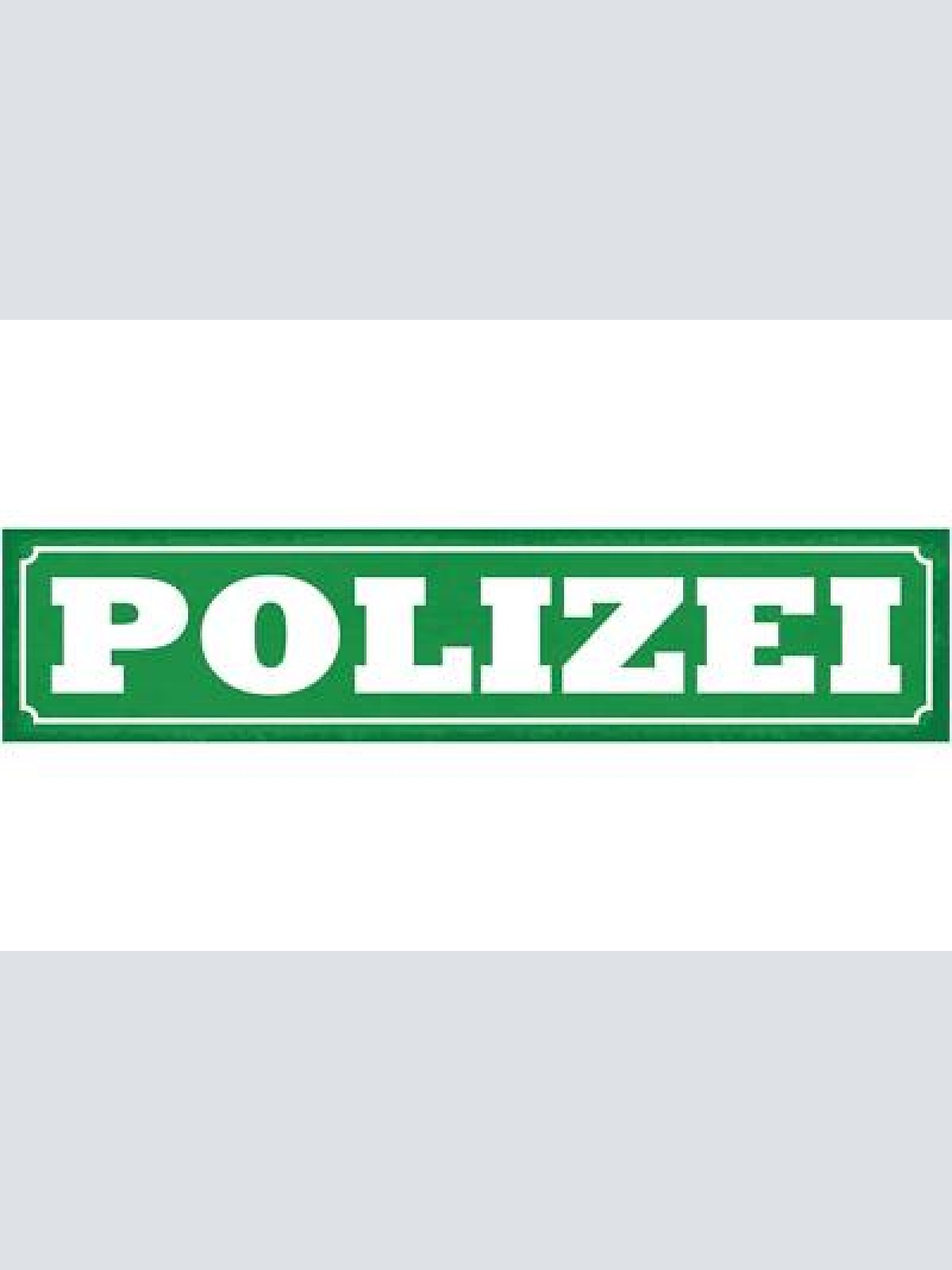 Schild polizei behörde stelle direktion polizisten 46 x 10 blech od. holz