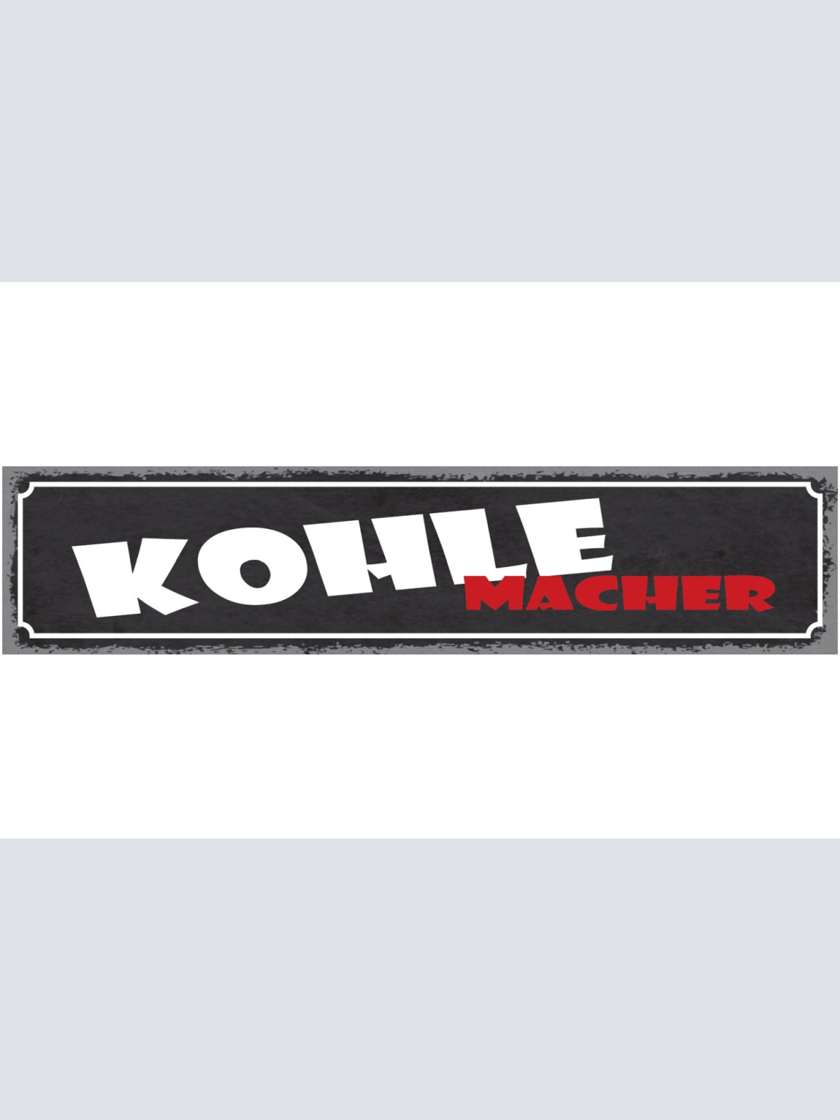 Schild Kohle Macher Grillen Grill BBQ Geld Verdienen 46 x 10 Blech od. Holz