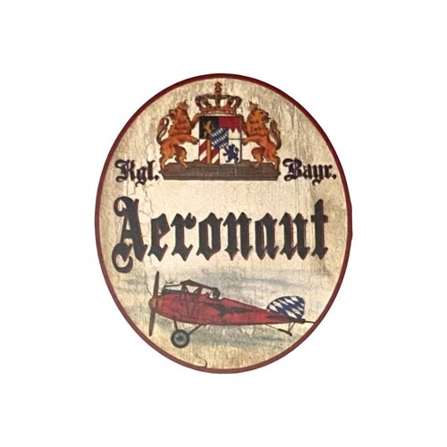 Nostalgie Holzschild königlich bayerischer Aeronaut Bayern