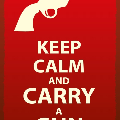 Schild Keep calm Gun Ruhig bleiben Pistole 12x18 / 20x30 / 30x40 Blech od. Holz