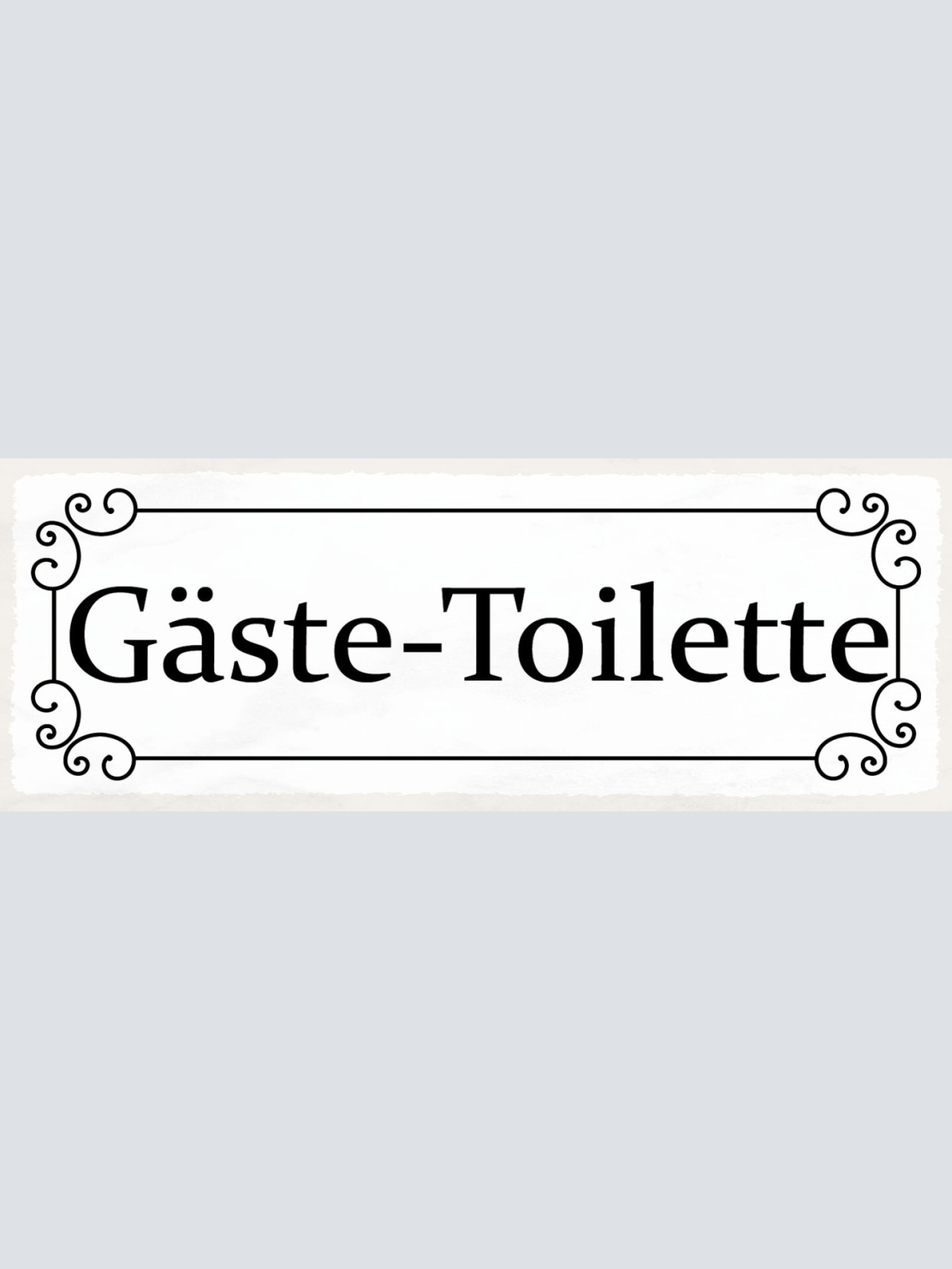 Schild Gäste Toilette WC Klo Gast Besucher Restaurant Lokal 27x10 Blech od.Holz