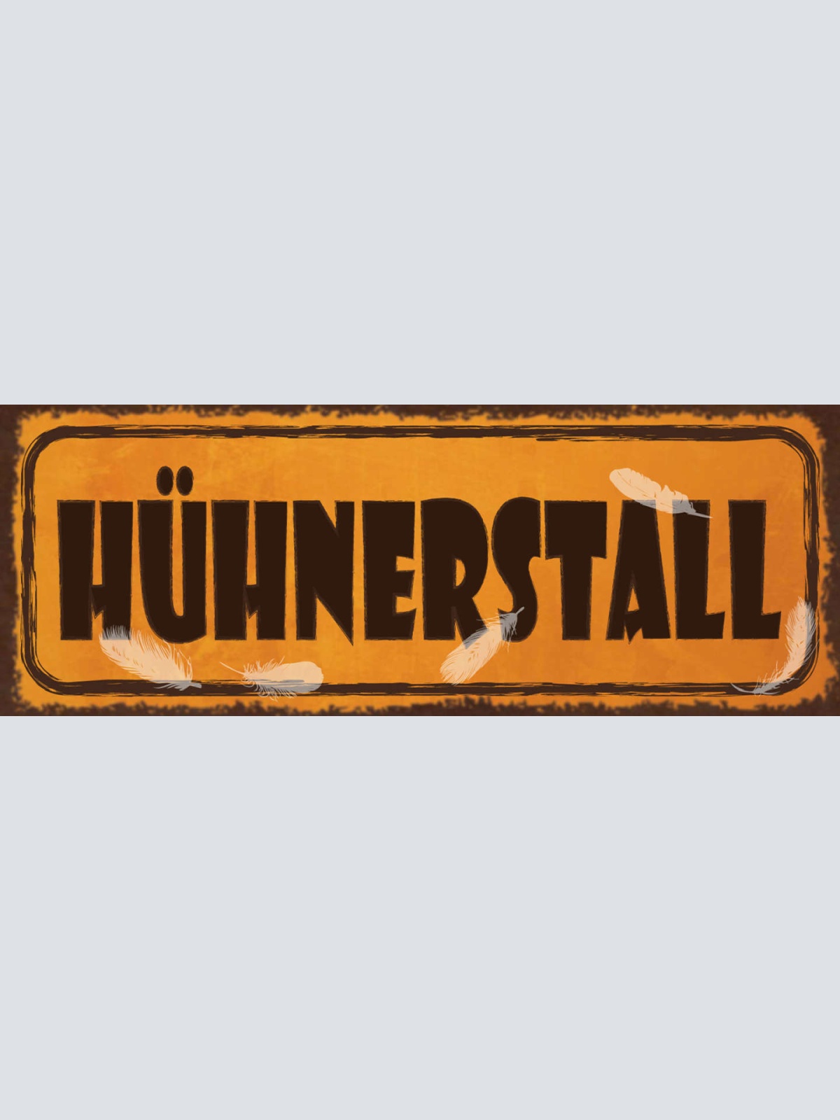 Schild Hühnerstall Unordnung Chaos Aufräumen Putzen Zimmer 27x10 Blech od.Holz