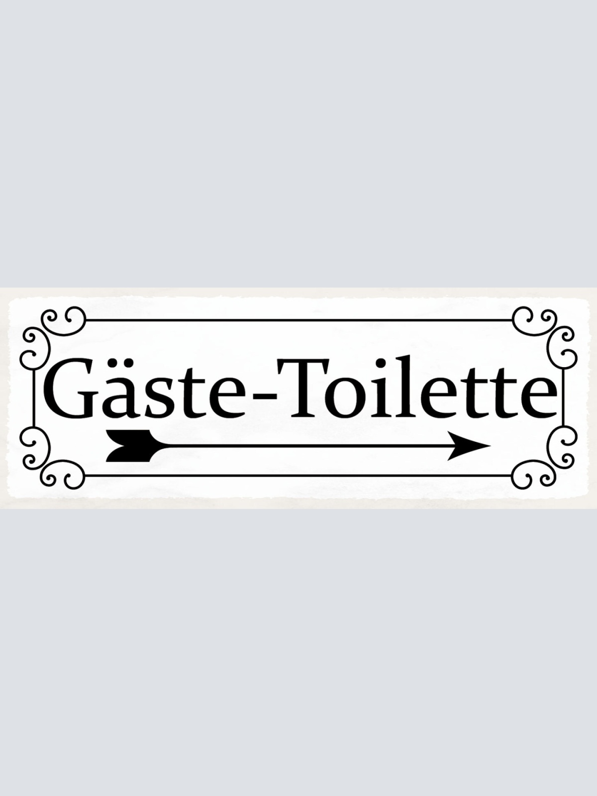 Schild Gäste Toilette WC Klo Gast Besucher Restaurant Lokal 27x10 Blech od.Holz