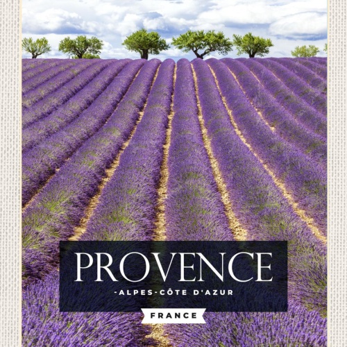 Schild Provence Alpes Côte d'Azur France Frankreich 12x18 20x30 30x40 Blech/Holz