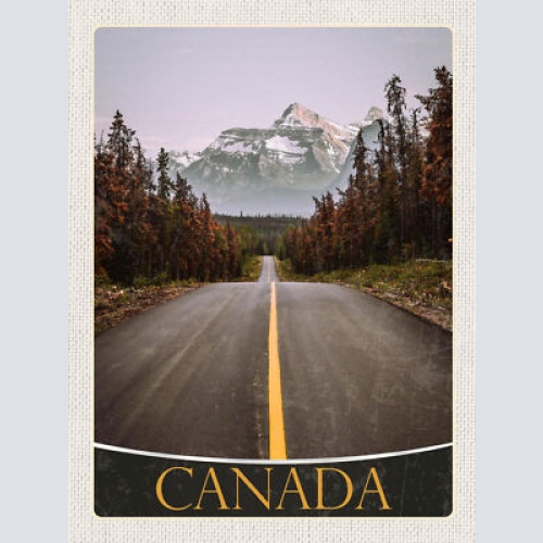 Schild Canada Kanada Landschaft National Park Berg 12x18 20x30 30x40 Blech/Holz