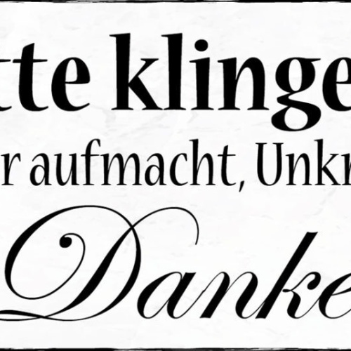 Schild Bitte Klingeln Wenn Keiner Aufmacht Unkraut Zupfen Danke Garten 27x10