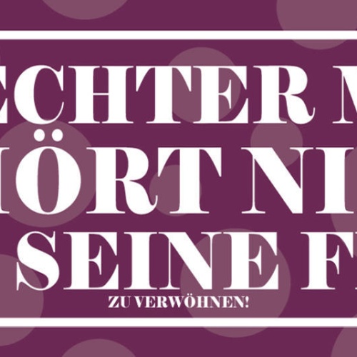 Schild Ein Echter Mann Hört Nie Auf Seine Frau Ehe Liebe 27 x 10 Blech od. Holz