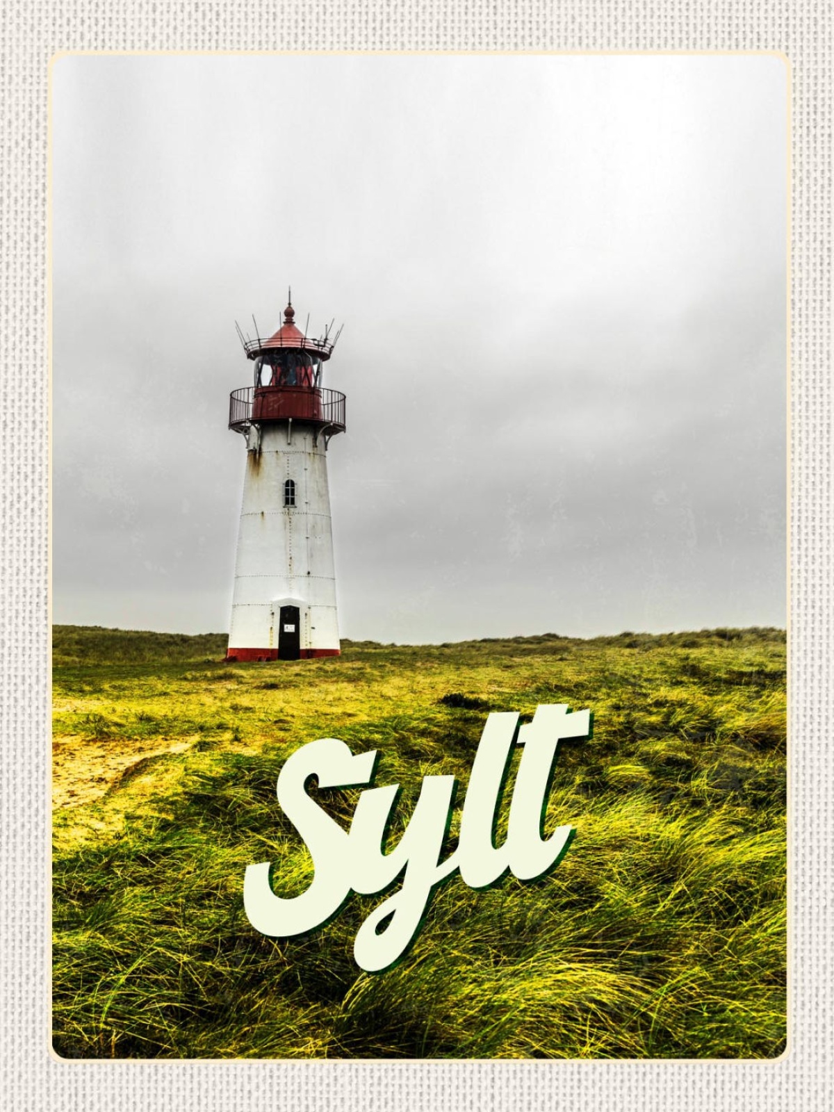 Schild Sylt Insel Leuchtturm Küste Ostfriesland D 12x18 20x30 30x40 Blech/Holz