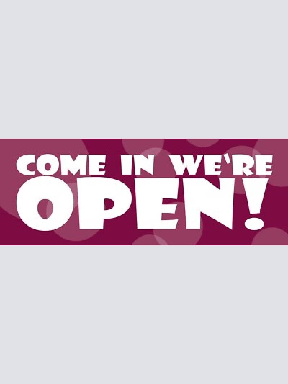 Schild come in we're open geöffnet offen geschäft laden 27 x 10 blech od. holz