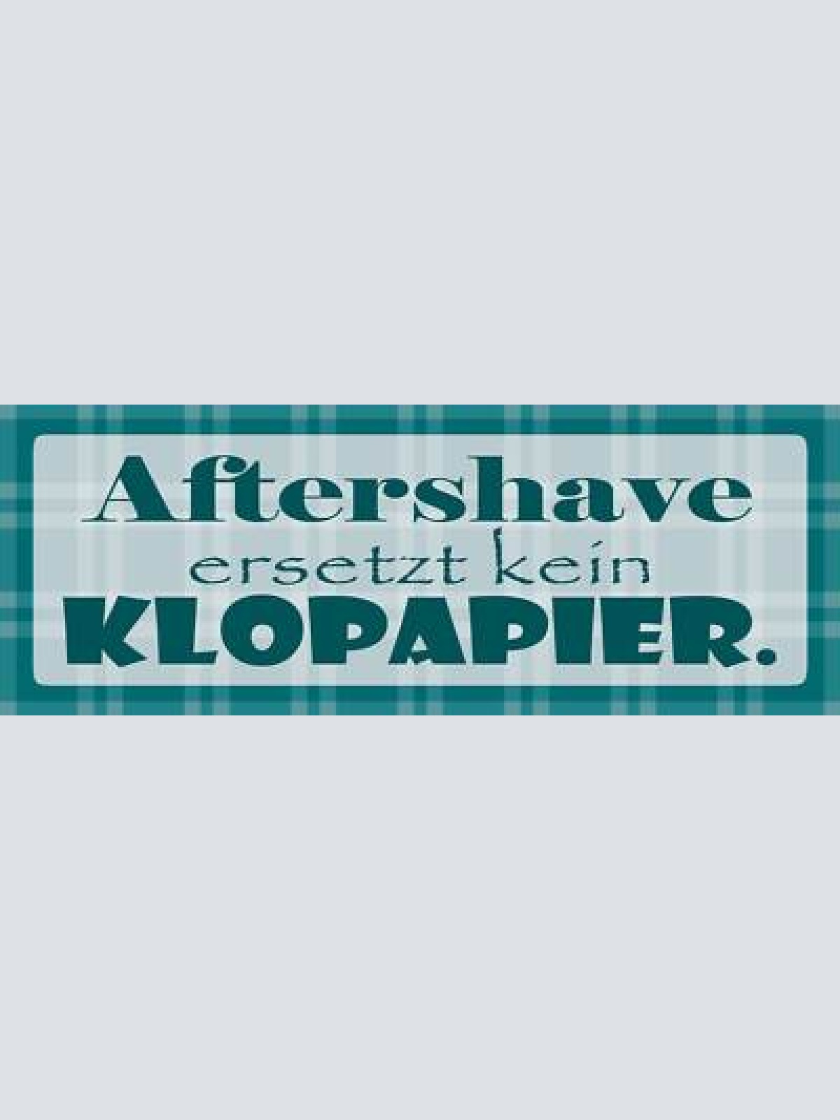 Schild aftershave ersetzt kein klo papier waschen duschen 27 x 10 blech od. holz