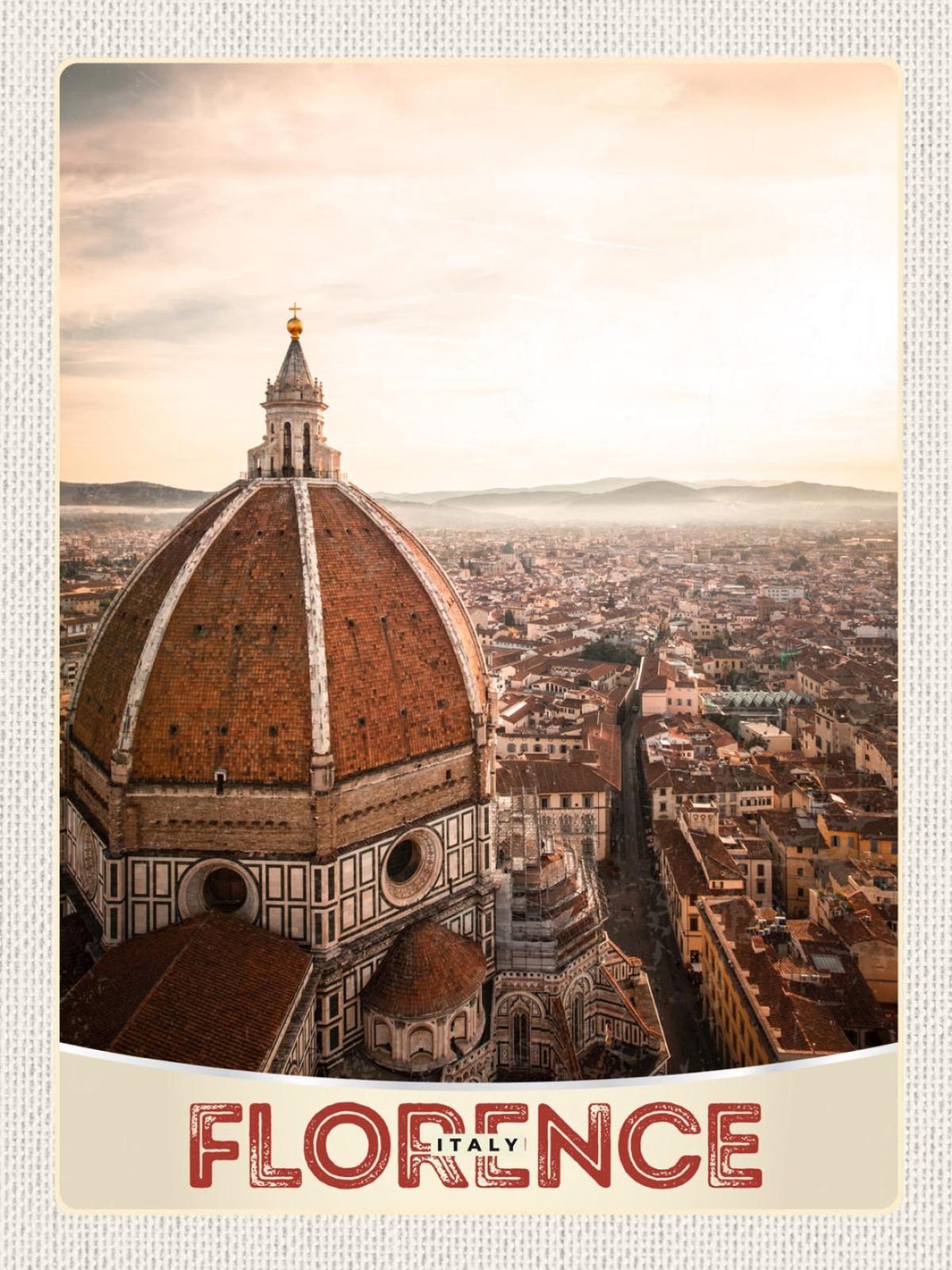 Schild Florence Italy Florenz Italien Dom Stadt 12x18 20x30 30x40 Blech/Holz