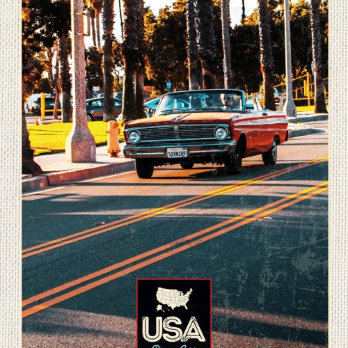 Schild USA Dream Cars Auto Ford Falcon Amerika 12x18 20x30 30x40 Blech/Holz