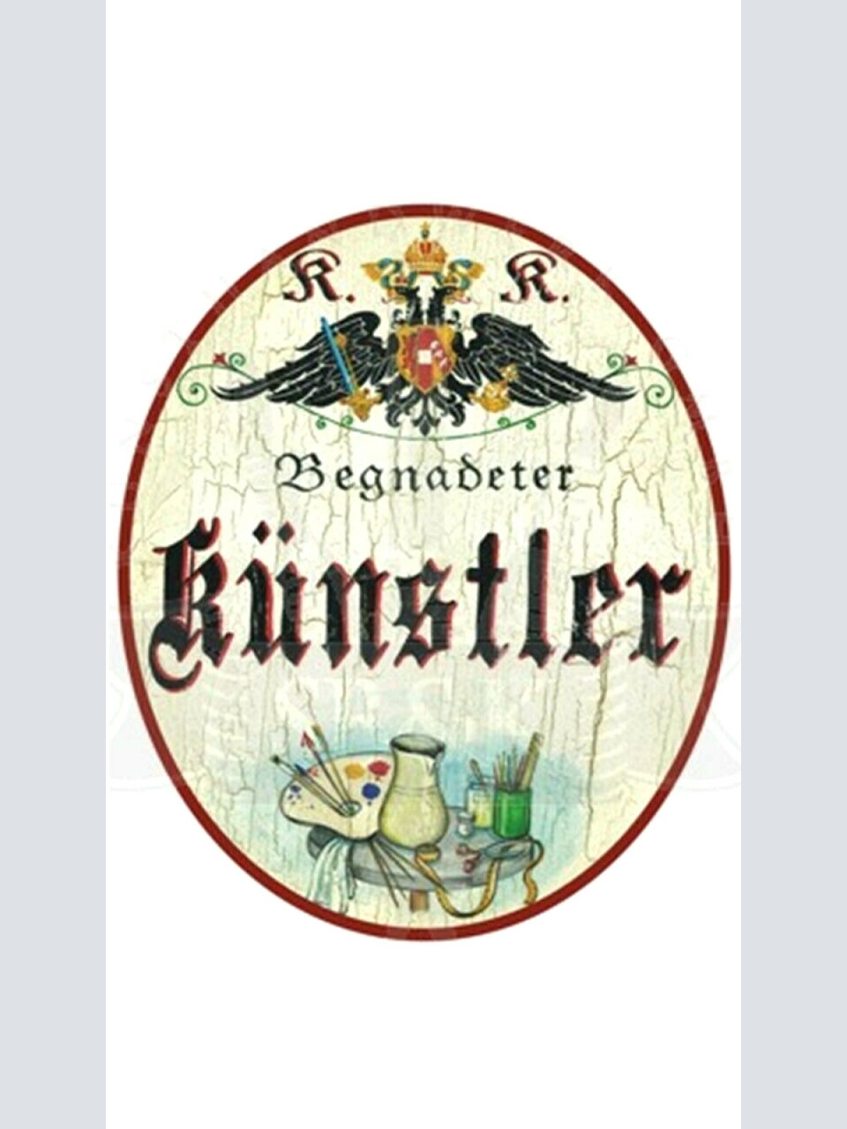 KuK Nostalgie Holzschild "Künstler"