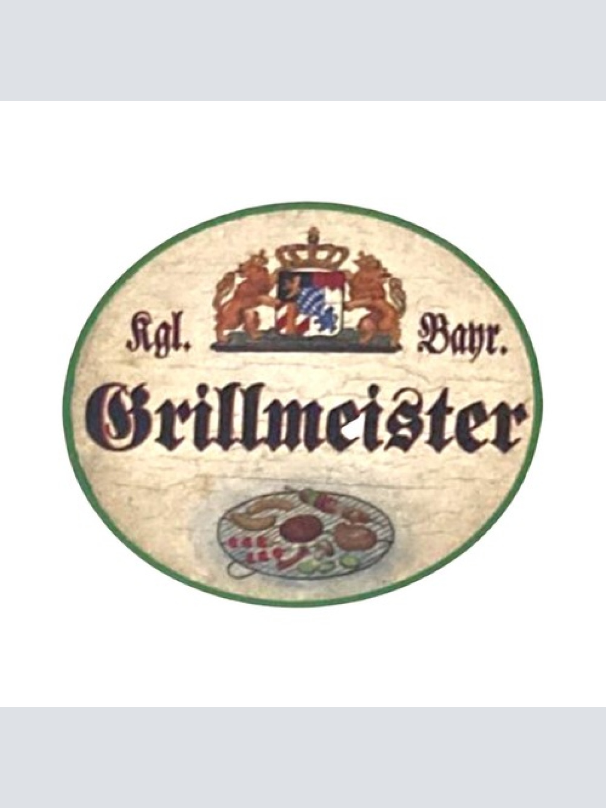 Nostalgie Holzschild Bayern Königlich bayerischer Grillmeister Schild