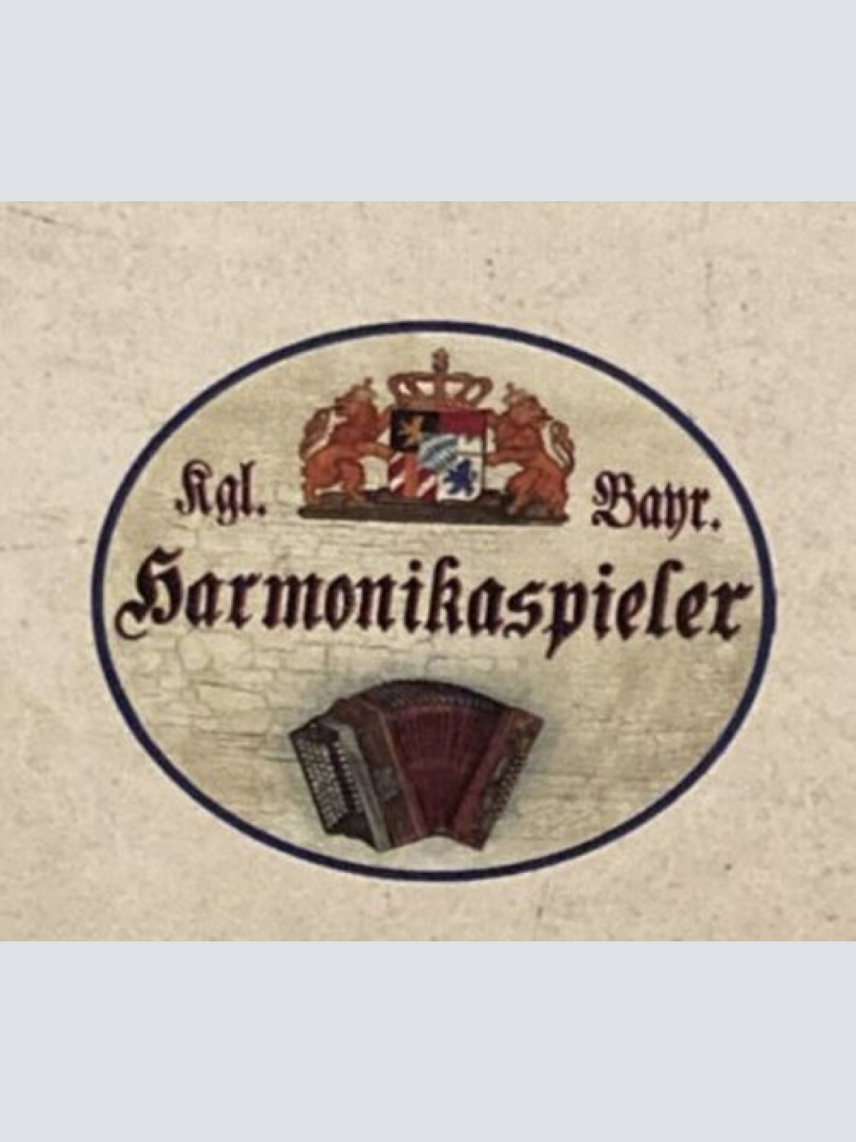 Nostalgie Holzschild Bayern Königlich Bayerischer Harmonikaspieler Schild