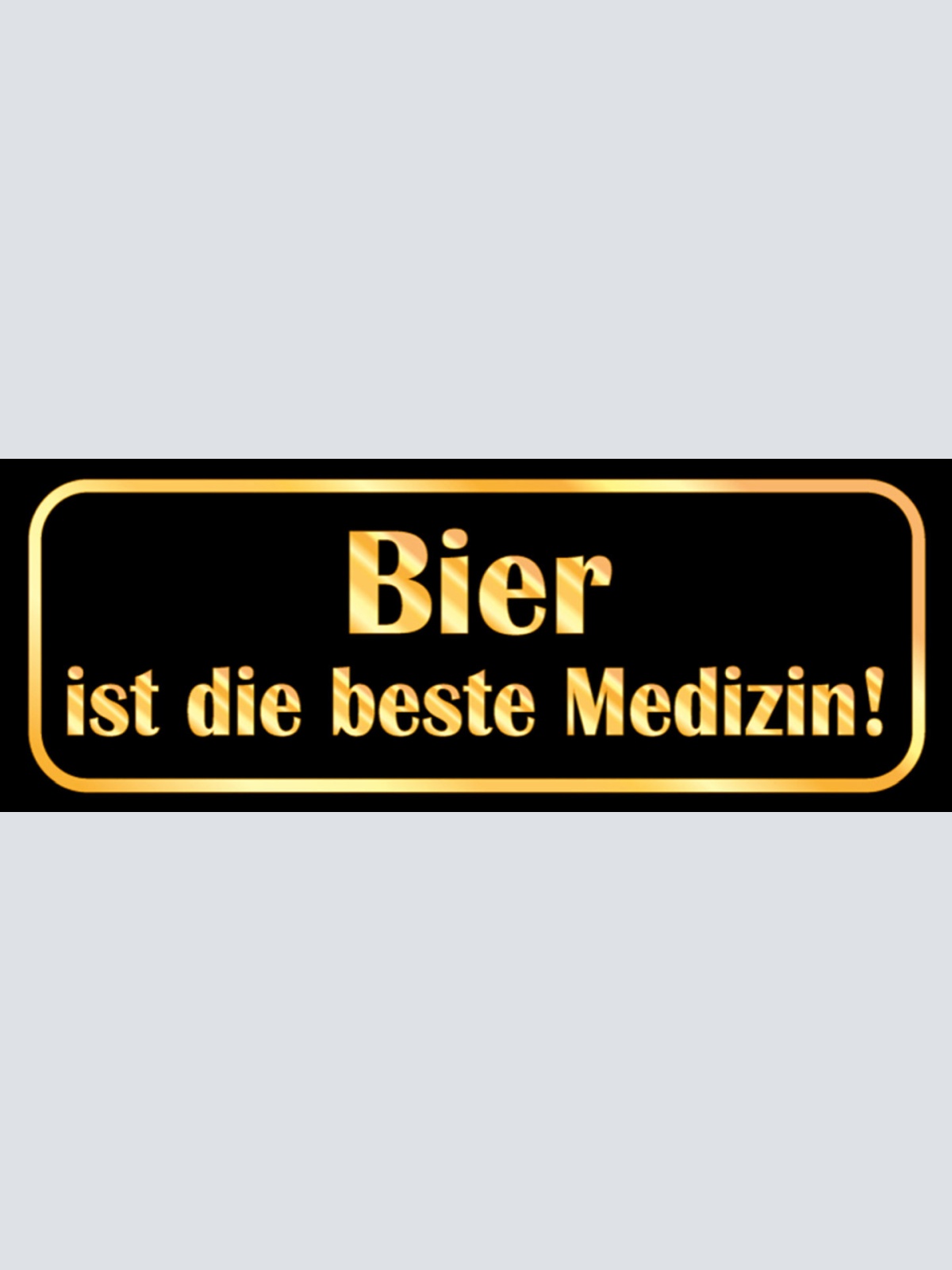 Schild Bier Ist Die Beste Medizin Alkohol Trinken Wirt Lokal 27x10 Blech od.Holz