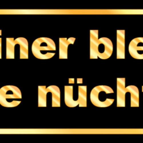 Schild Keiner Bleibt Heute Nüchtern Alkohol Trinken Bier 27x10 Blech od. Holz